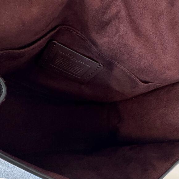 Coach Pepper Satchel In Signature Canvas Leather Crossbody Handbag Satchel C7226 - Picture 11 of 14